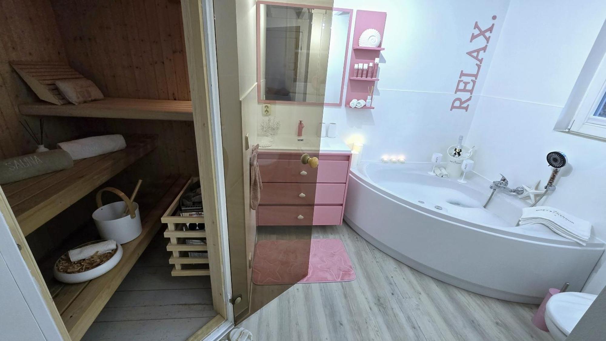 Pink Und Meer - Meerblick, Sauna, Kamin & Whirlpool บาเบอ ภายนอก รูปภาพ