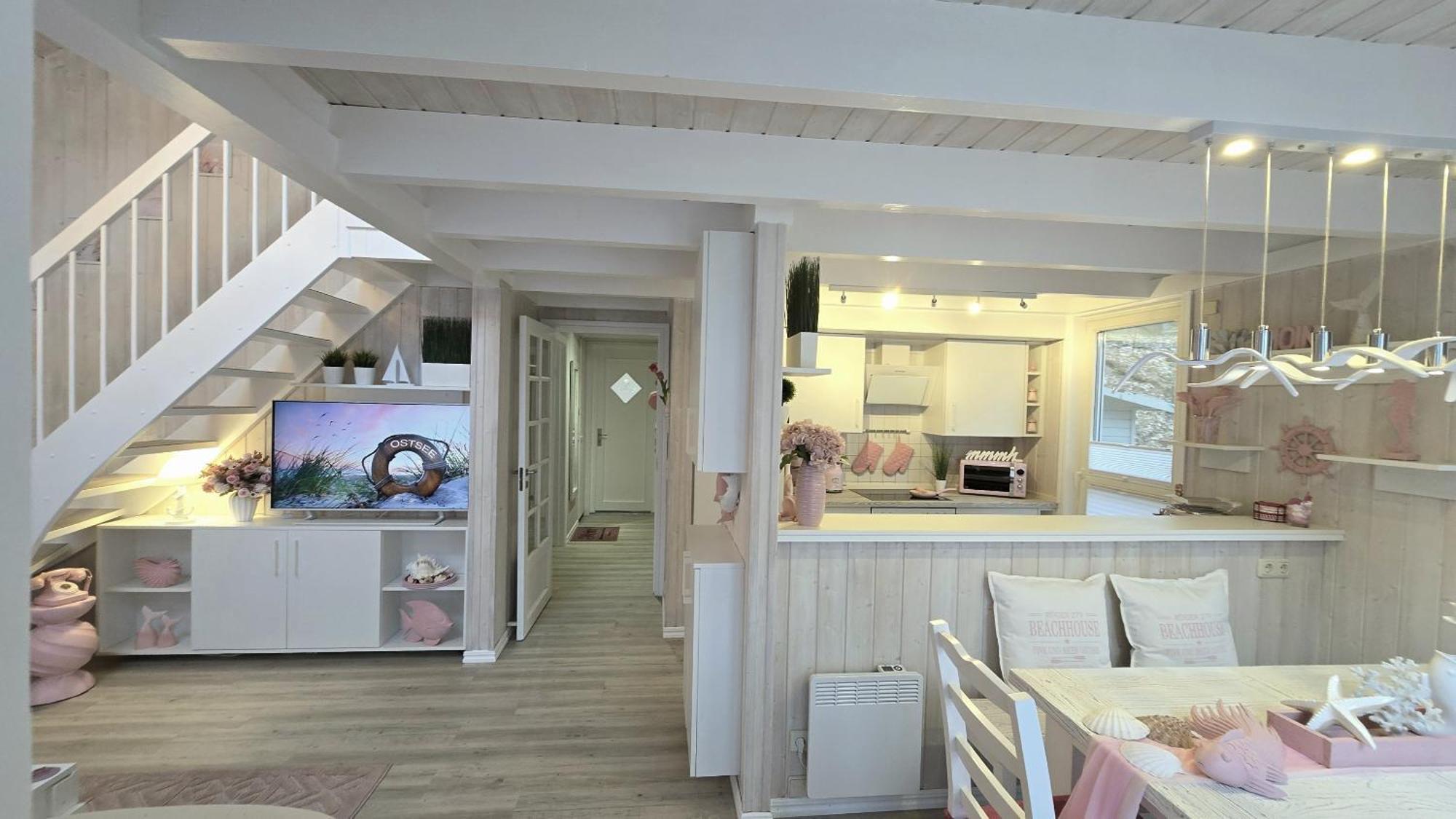 Pink Und Meer - Meerblick, Sauna, Kamin & Whirlpool บาเบอ ภายนอก รูปภาพ