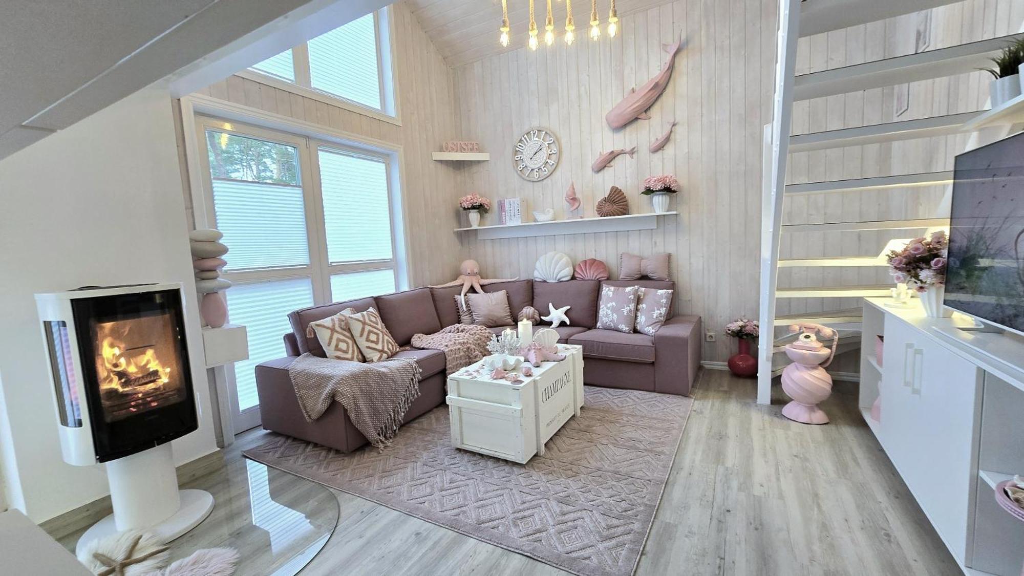 Pink Und Meer - Meerblick, Sauna, Kamin & Whirlpool บาเบอ ภายนอก รูปภาพ