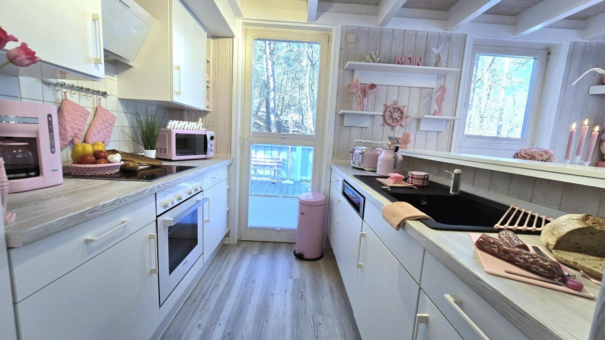 Pink Und Meer - Meerblick, Sauna, Kamin & Whirlpool บาเบอ ภายนอก รูปภาพ