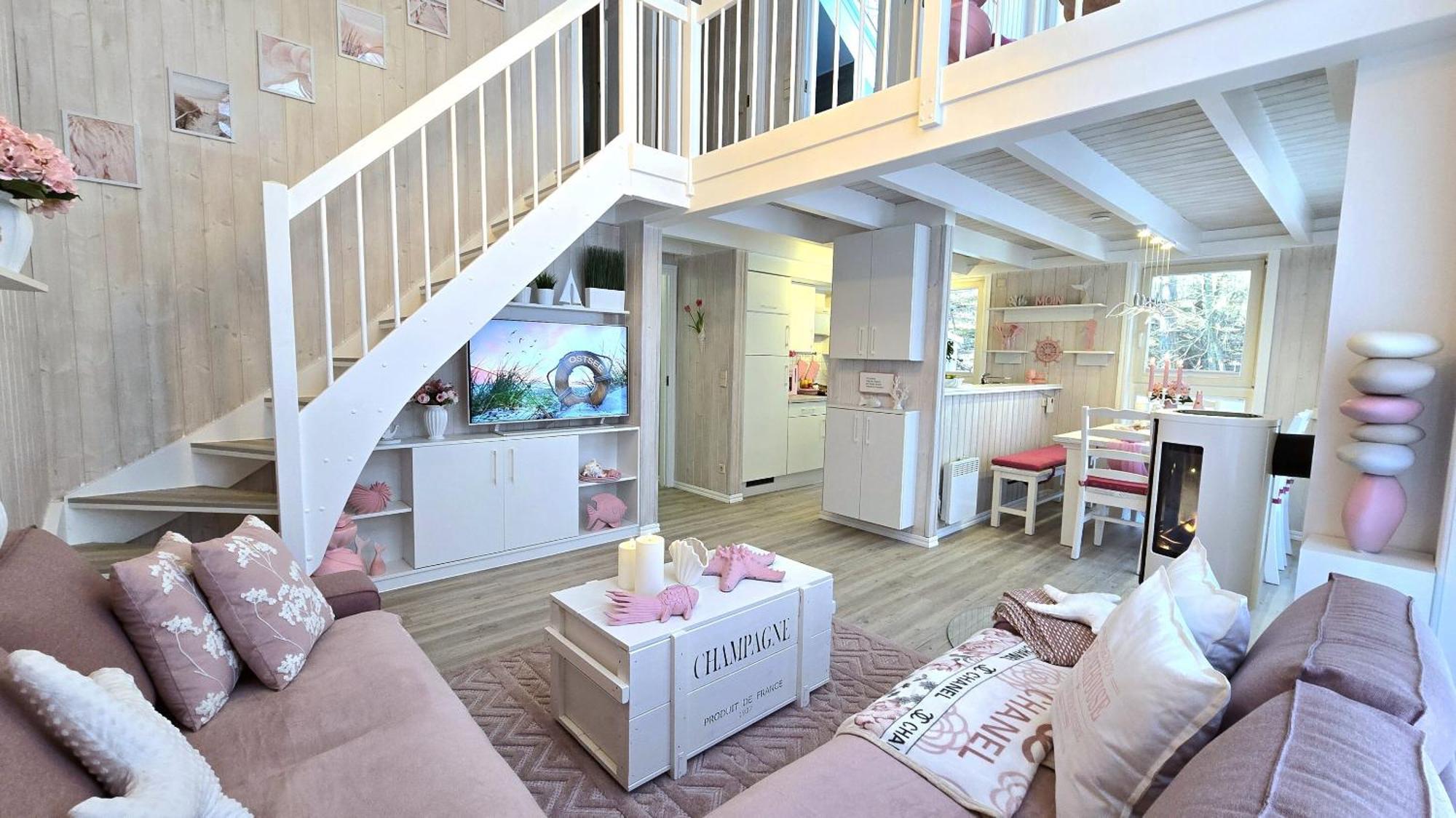 Pink Und Meer - Meerblick, Sauna, Kamin & Whirlpool บาเบอ ภายนอก รูปภาพ